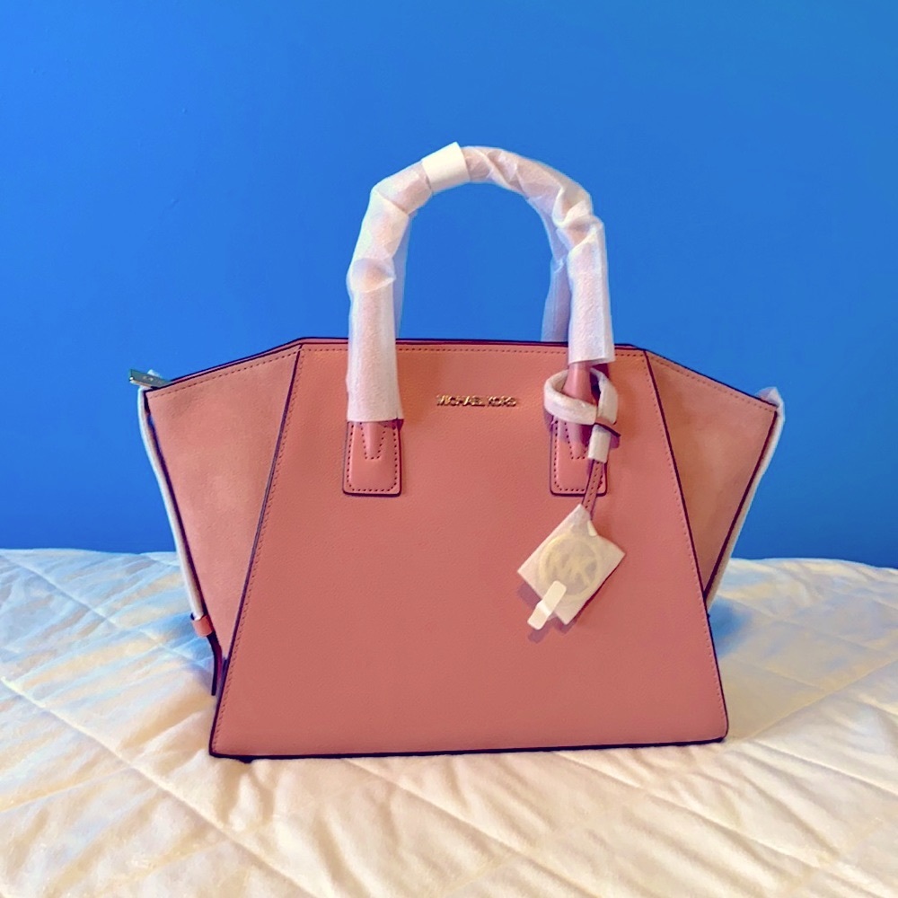 **Authentic Michael Kors Large Leather Satchel**
